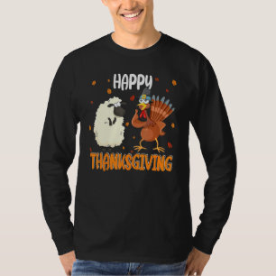 T-shirt Moutons bons thanksgivings Et Turquie Frien Corres