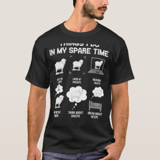 T-shirt Moutons Ce Que Je Fais Dans Mes Moutons D'Agricult