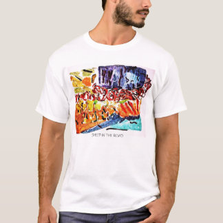 T-SHIRT MOUTONS DANS LA ROUTE