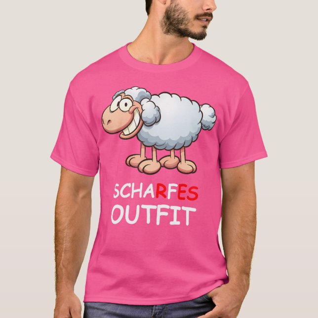 T-shirt Moutons de mouton à bande dessinée (Devant)
