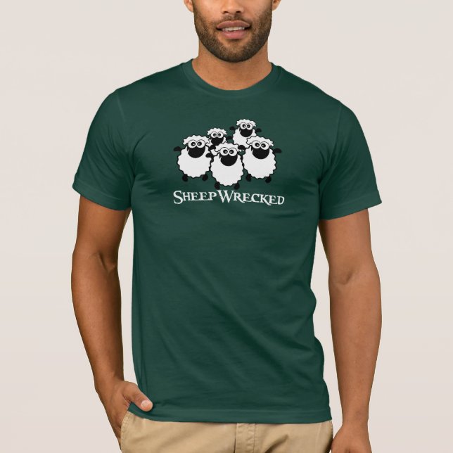 T-shirt Moutons détruits (obscurité) (Devant)