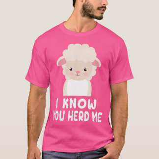 T-shirt Moutons Drôle Je Connais Vous M'Encaisser Mignonne