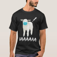 Moutons Drôle Portant Un Masque Anti Vaccin Pour L
