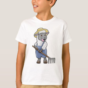 T-shirt Moutons fermiers avec gâteau et Casquette