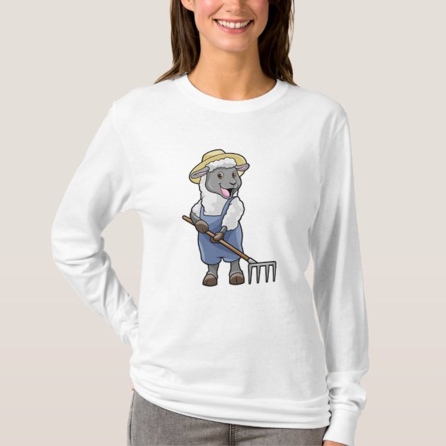 T-shirt Moutons fermiers avec gâteau et Casquette (Devant)