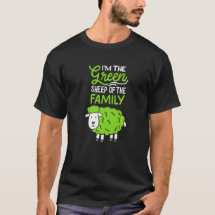 T-shirt Moutons I Est Le Mouton Vert De La Famille