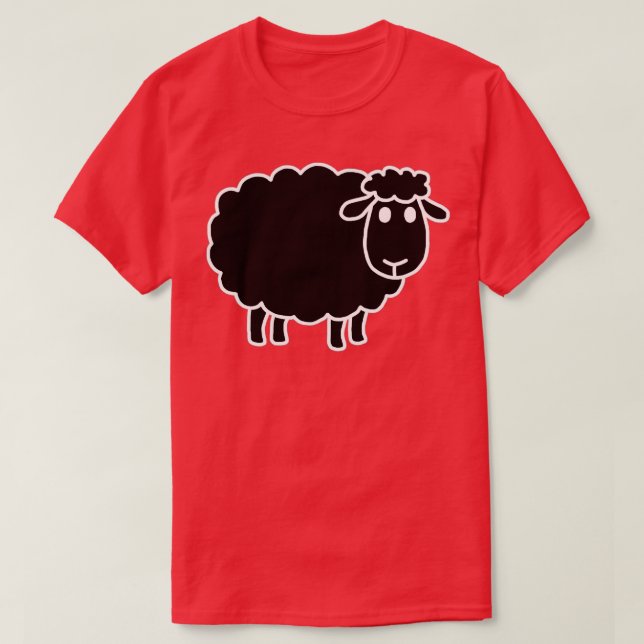 T-shirt Moutons Noirs Drôle Plaisanteries Sarcastiques (Design devant)