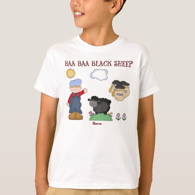 T-shirt Moutons noirs personnalisés de bêlement de (Devant)