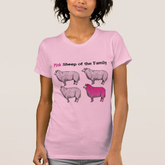 T-shirt Moutons roses de la famille
