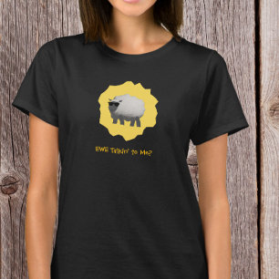 T-shirt Moutons sarcastiques – C'est à moi que tu causes ?