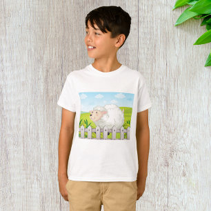 T-shirt Moutons souriants dans la campagne ensoleillée