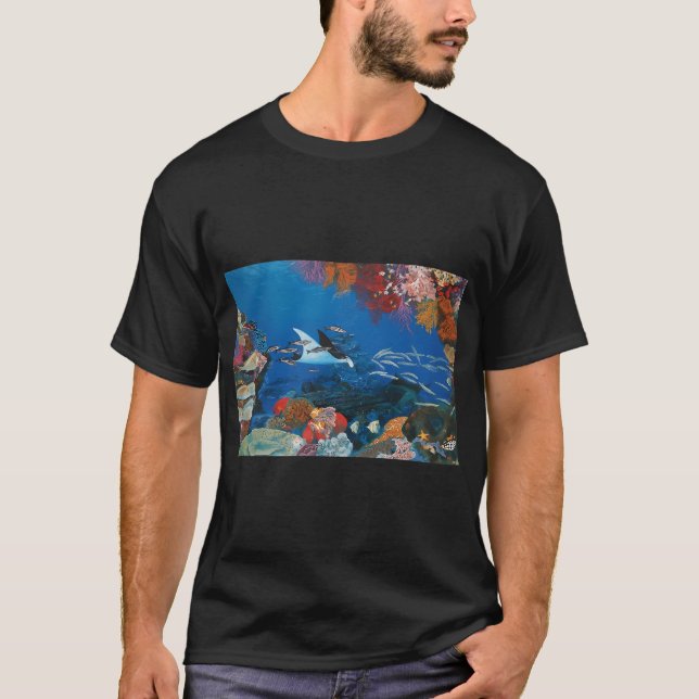 T-shirt Mouvement dans l'océan (Devant)