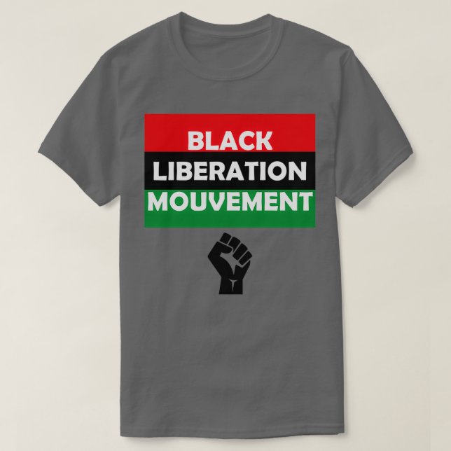 T-shirt Mouvement de libération noire (Design devant)