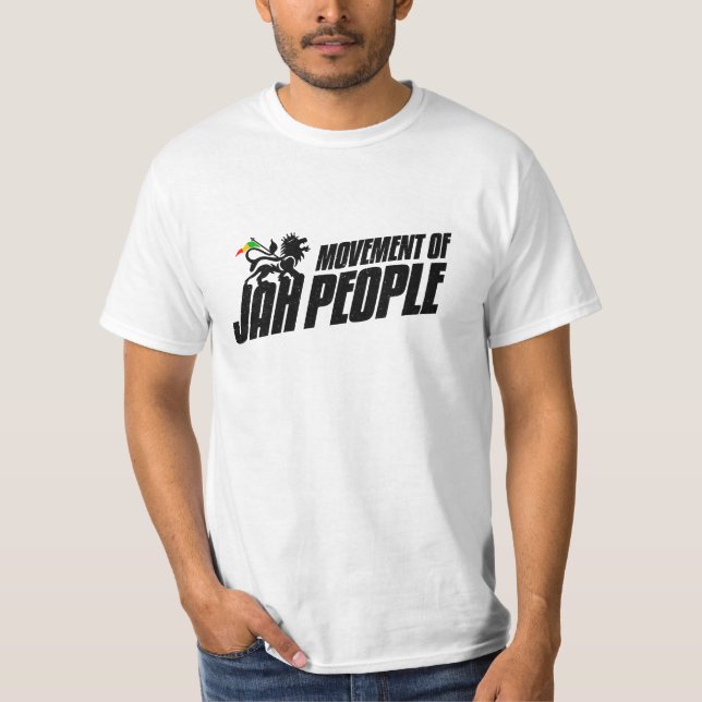 T-shirt Mouvement du peuple Jah Rasta Lion de Juda Reggae (Devant)