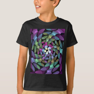 T-shirt Mouvements Colorés Art Fractal Abstrait Étonnant