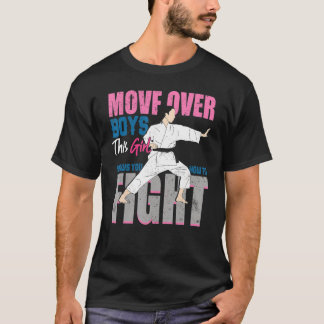 T-shirt Move Over Boys Girl Vous Montre Comment Combattre