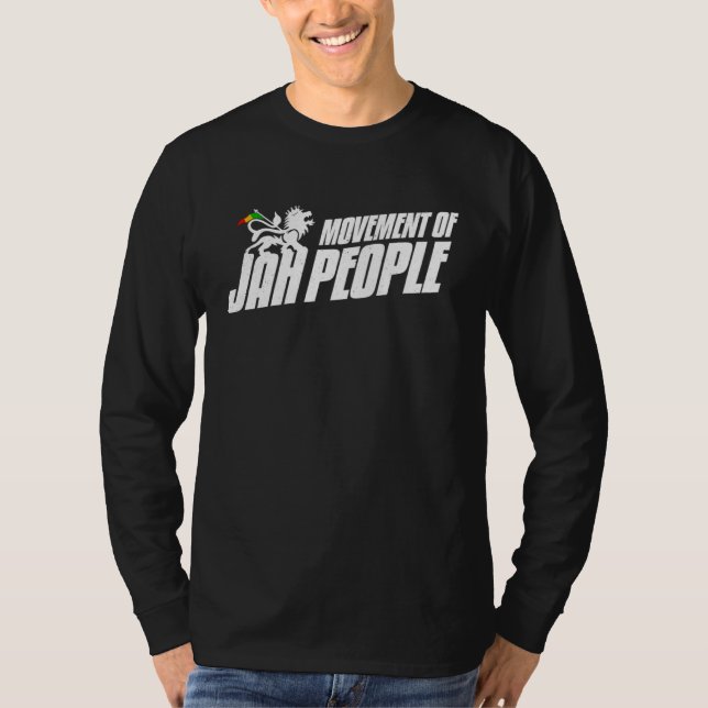 T-shirt Movement Of Jah People Rasta Colors Reggae (Devant)