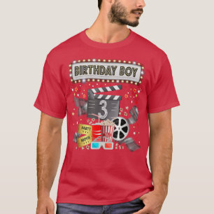 T-shirt Movie Night Birthday Party Pajama Slumber Popcorn