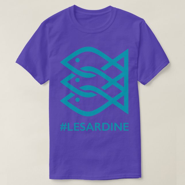 T-shirt Movimento Le Sardine Anti-Salvini Anti-Lega Peace  (Design devant)