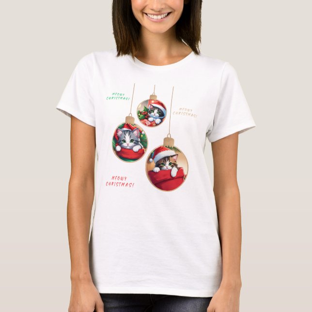 T-shirt "Mowy Christmas Ornaments" (Devant)