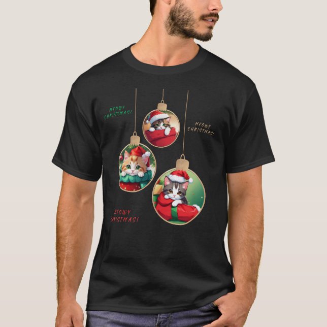 T-shirt "Mowy Christmas Ornaments" (Devant)