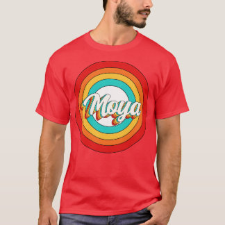 T-shirt Moya Nom Chemise Vintage Moya Cercle