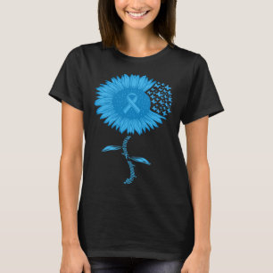 T-shirt Moyamoya Maladie Sensibilisation Bleu Ruban papill