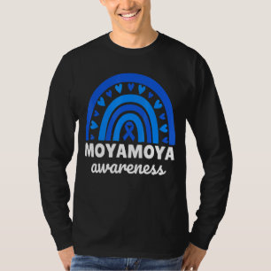 T-shirt Moyamoya Sensibilisation Blue Rainbow Moyamoya Mal