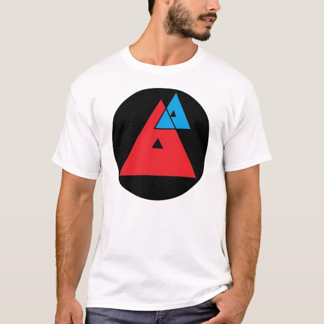 T-shirt moyen de logo d'analyse (Devant)