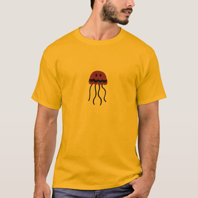 T-shirt moyen de méduses (Devant)