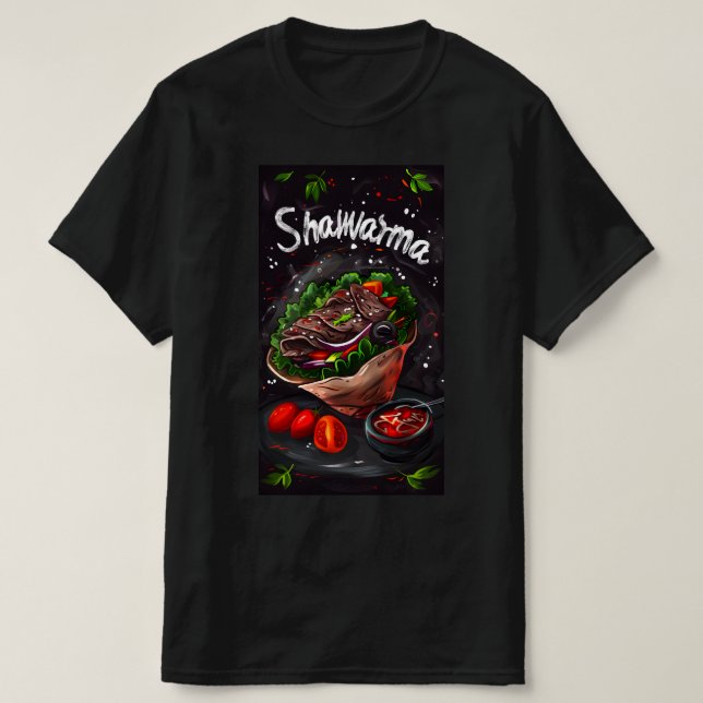 T-shirt Moyen-Orient Beef Shawarma chaîne de chaudières (Design devant)