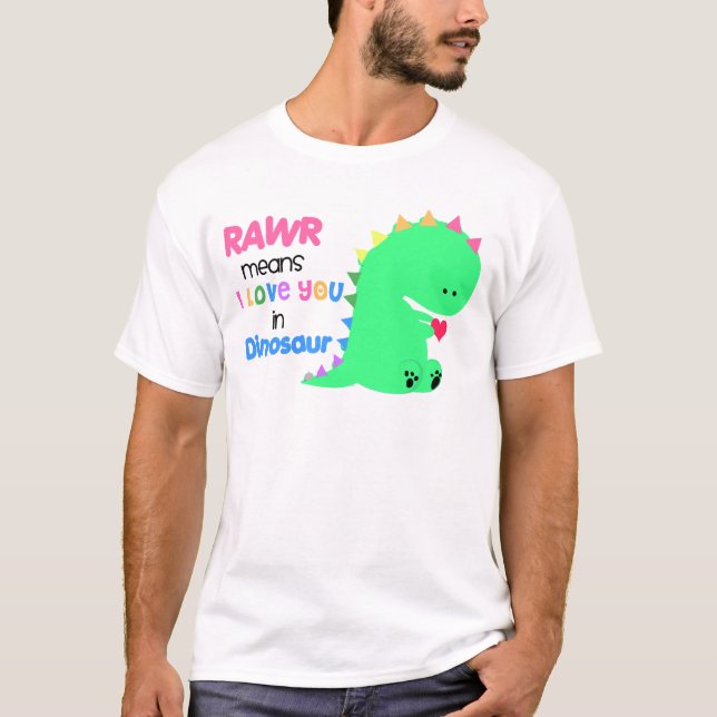 T-shirt Moyens de Rawr je t'aime dans la chemise #2 de (Devant)
