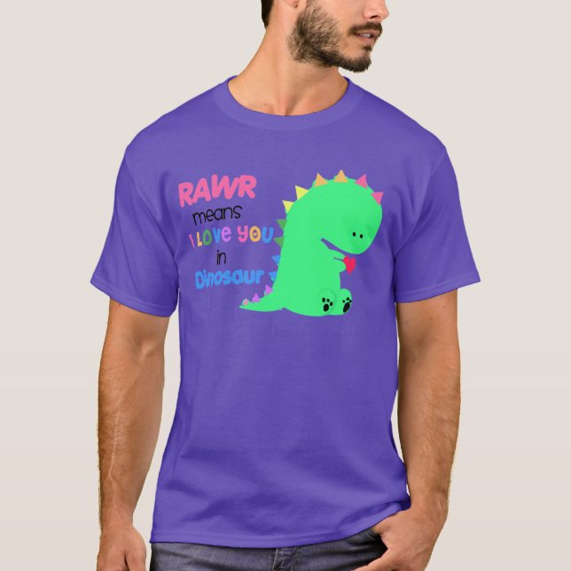 T-shirt Moyens de Rawr je t'aime dans la chemise #3 de (Devant)