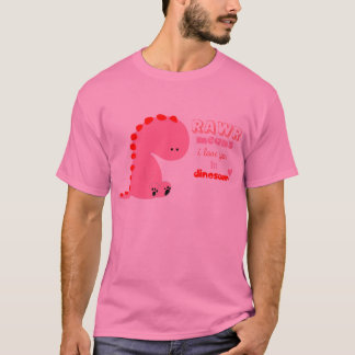 T-shirt moyens de rawr je t'aime dans la chemise de