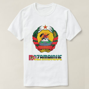 T-shirt Mozambique Drapeau et blason Patriotique