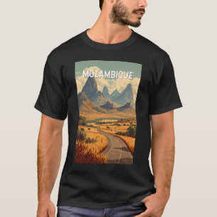 T-shirt Mozambique Illustration Voyage Art Vintage