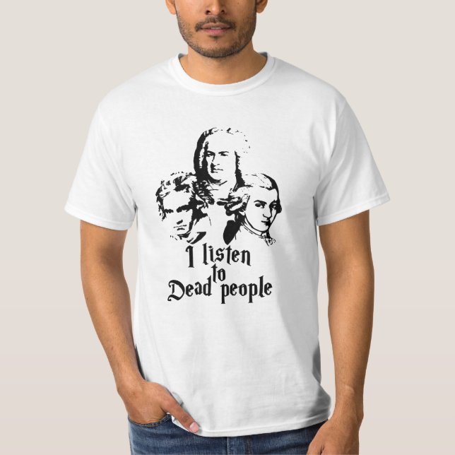 T-shirt Mozart Bach Beethoven (Devant)