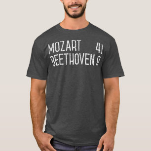 T-shirt Mozart Beethoven Symphony Scoreboard musique drôl