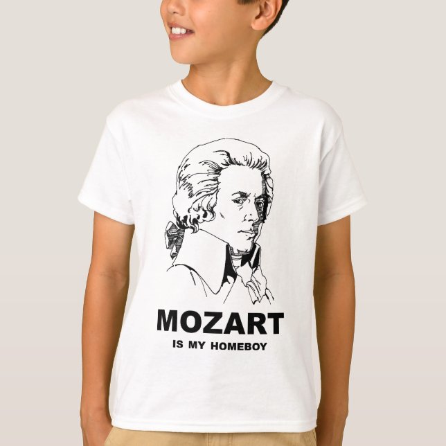 T-shirt Mozart est mon Homeboy (Devant)