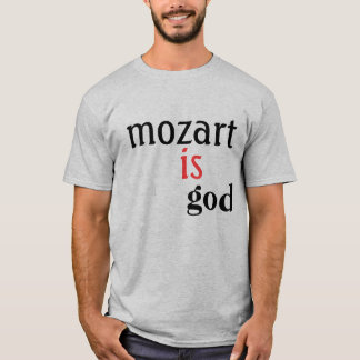 T-shirt mozart, est, un dieu