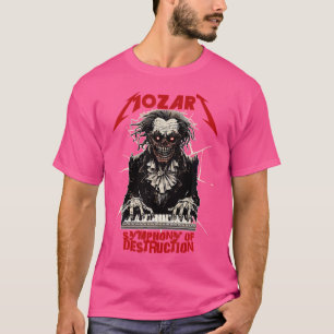 T-shirt Mozart Funny Chemises Lourdes-Métal Ba Musique Cla
