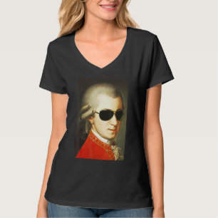 T-shirt Mozart porte des lunettes de soleil