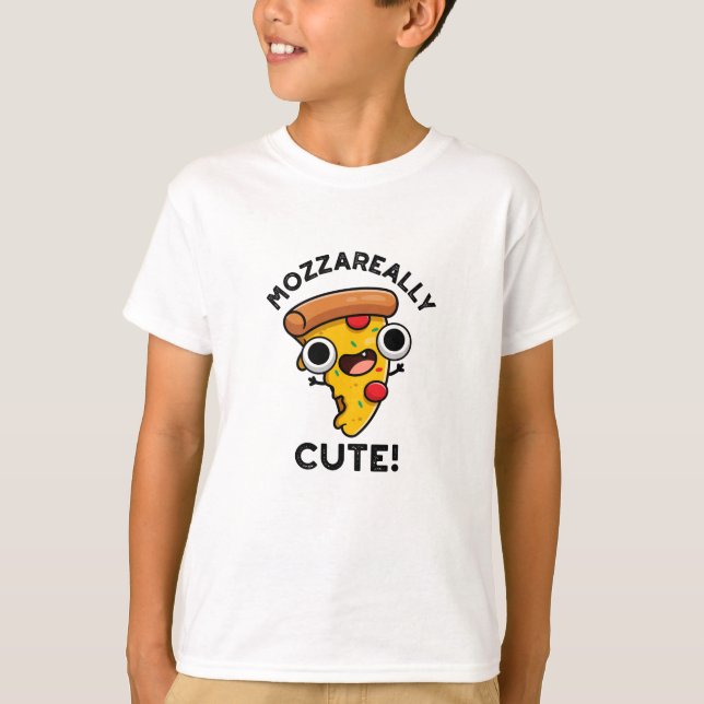 T-shirt Mozza vraiment mignon Pizza Pun drôle (Devant)