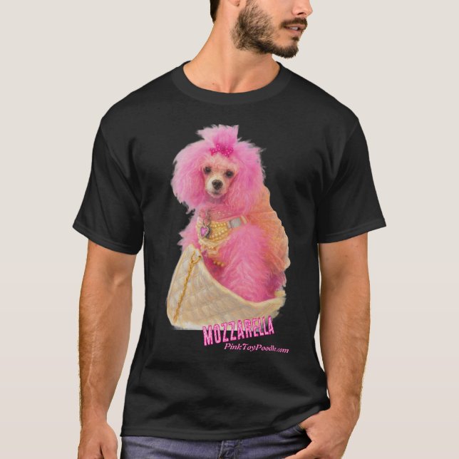 T-shirt MozzarellaThePoodle, Poodle Shirt (Devant)