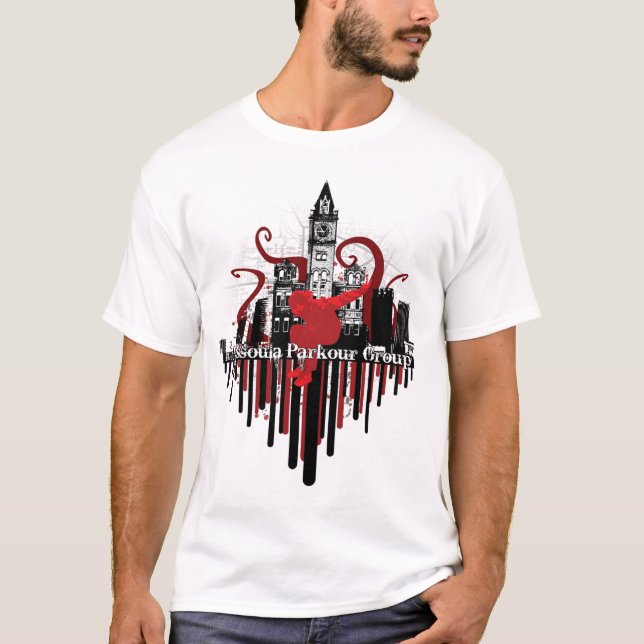 T-shirt MPG - Paysage urbain de saignement (Devant)