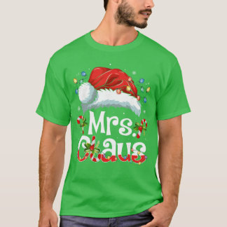T-shirt Mr and Mrs Claus Couples Matching Christmas Pajama