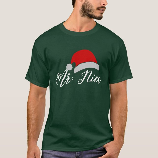 T-shirt Mr & Mrs Christmas Shirt - Tee Couple Personnalisé (Devant)