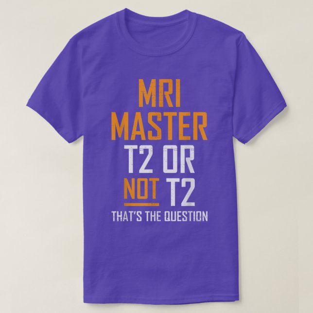 T-shirt MRI Master Technologist MRI Tech Apparel  (Design devant)