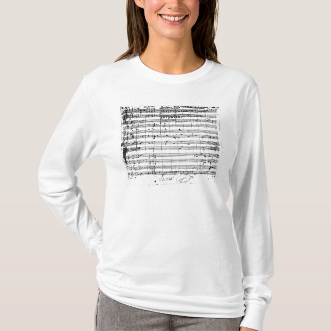 T-shirt Ms.1548 Ouverture de l'opéra 'Don Giovanni (Devant)