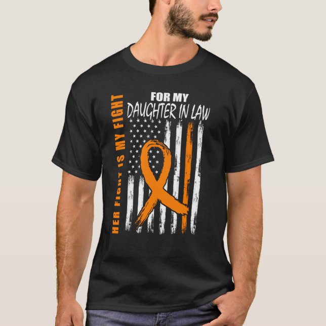 T-shirt MS Her Fight Daughter In Law Multiple Sclerosis Fl (Devant)